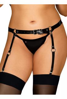 OB A756 harness garter belt black Size Plus