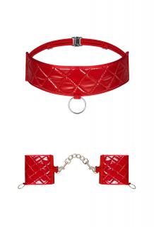 OB Hunteria cuff & chocker red