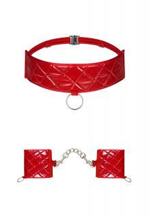 OB Hunteria cuff & chocker red