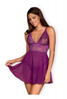 OB Idillia babydoll & thong purple