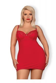 OB Jolierose chemise & thong red Size Plus