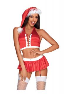 OB Ms Claus costume red