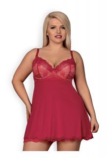 OB Rosalyne babydoll & thong red Size Plus