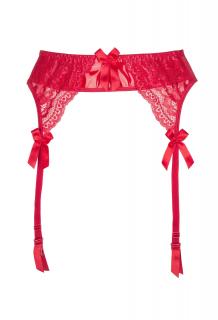 V-8722PS Plus Size garter belt red
