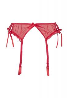 V-8742PS Plus Size garter belt red