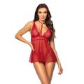 BN Milana babydoll & thong cherry