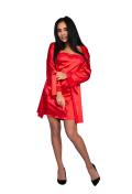 LC Jacqueline 2pcs set (dressing gown + chemise) red