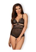 OB 838-TED-1 teddy opencrotch black