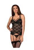 OB 860-COR-1 corset & thong black