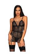 OB Basitta chemise & thong black