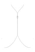 OB Bijou 906 body chain silver