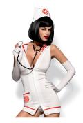OB Emergency dress + stethoscope white