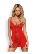 OB Heartina chemise & thong red