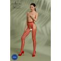 PE ECO Strumpfhose ouvert S007 red