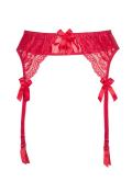 V-8722PS Plus Size garter belt red