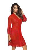 V-8860 peignoir red