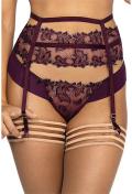 V-9472 garter belt purple