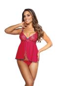 V-9679 babydoll & string red